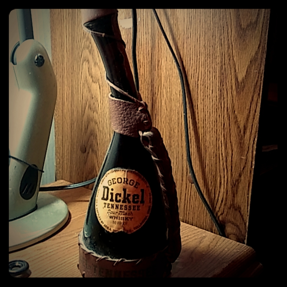 Vintage george Dickel Horn bottle